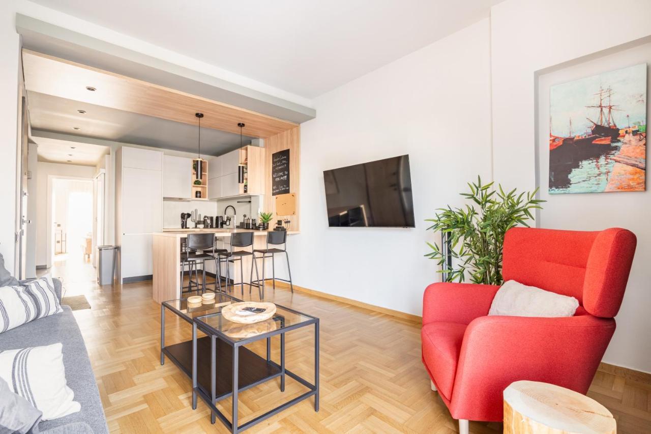 Athena Blue Lux Apartments 2Br 2Ba With City Skyline View, Near Kolonaki Athén Kültér fotó