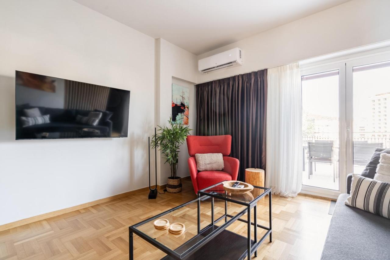 Athena Blue Lux Apartments 2Br 2Ba With City Skyline View, Near Kolonaki Athén Kültér fotó