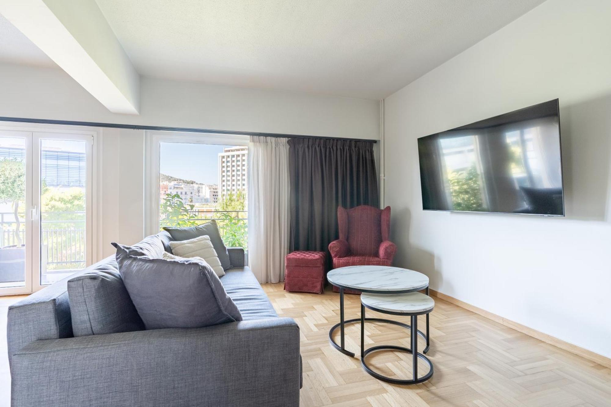 Athena Blue Lux Apartments 2Br 2Ba With City Skyline View, Near Kolonaki Athén Kültér fotó