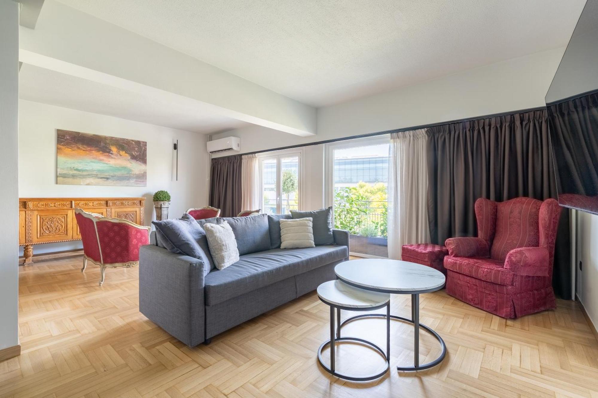 Athena Blue Lux Apartments 2Br 2Ba With City Skyline View, Near Kolonaki Athén Kültér fotó